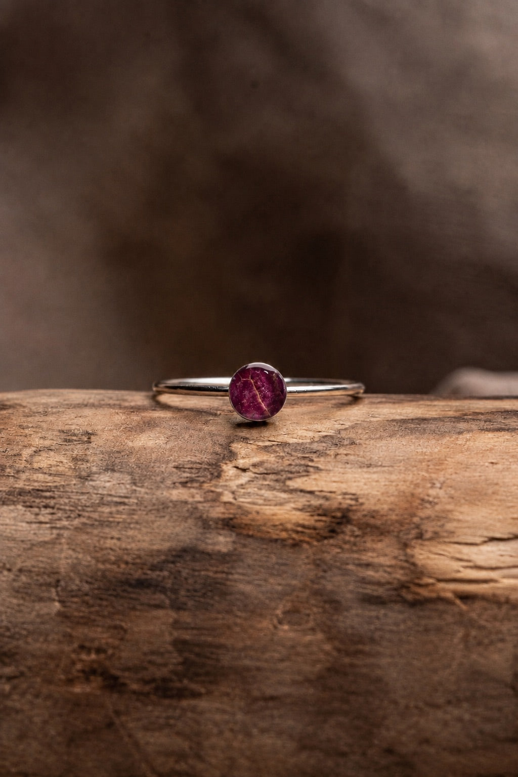 Maple Leaf Stacking Ring Silver
