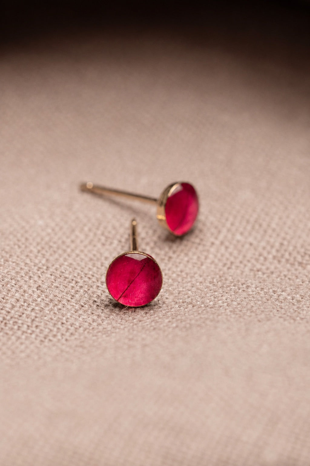 Bougainvillea Stud Earrings Gold
