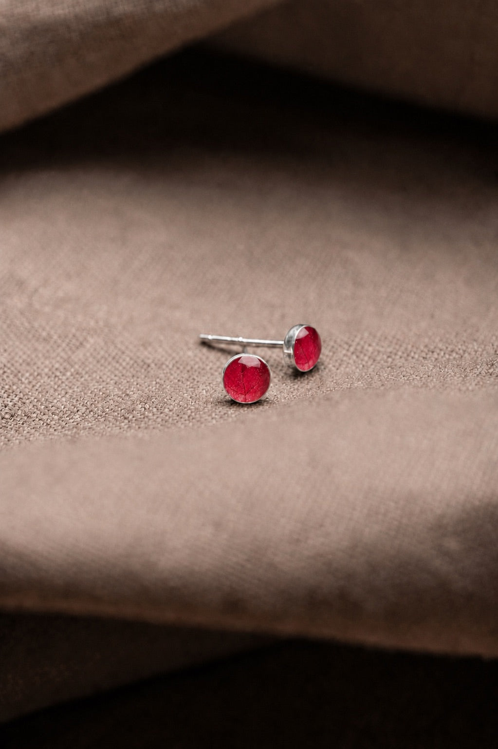 Bougainvillea Stud Earrings Silver