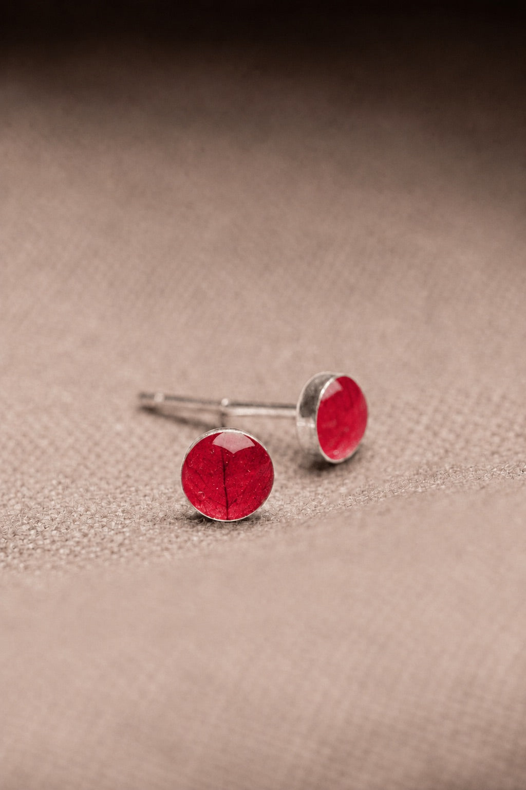 Bougainvillea Stud Earrings Silver
