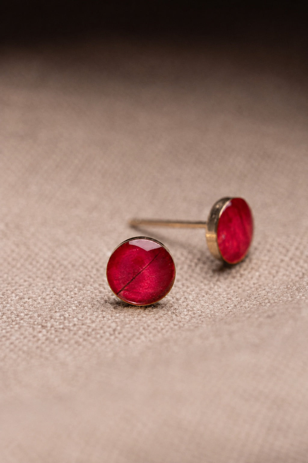 Bougainvillea Stud Earrings Gold