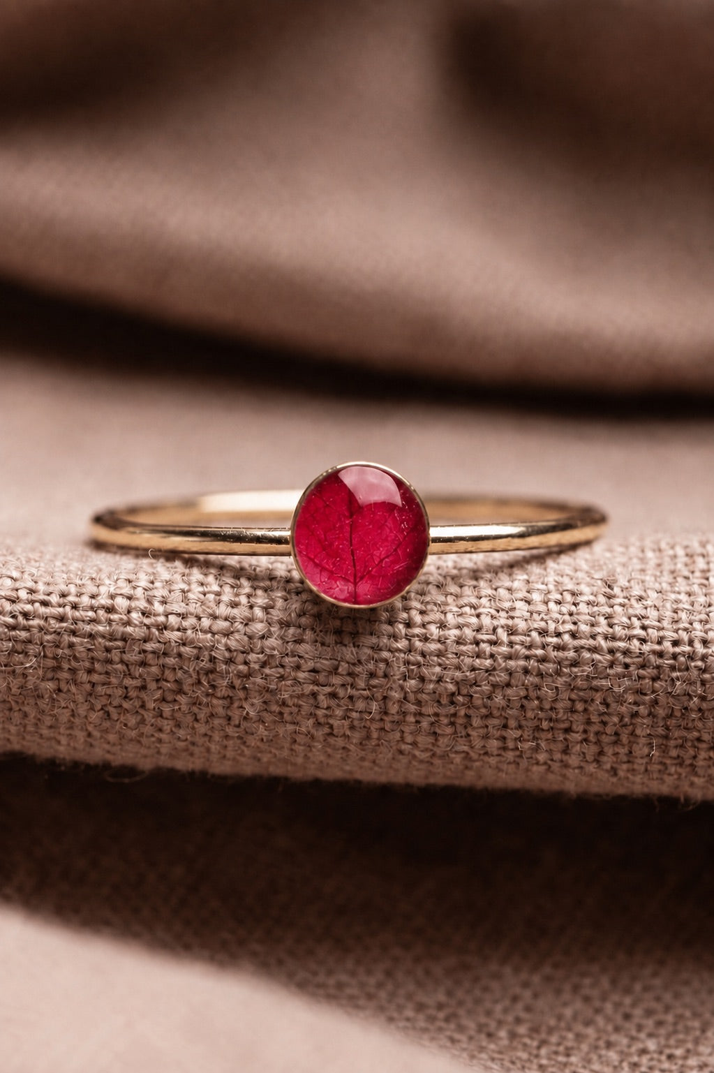 Bougainvillea Stacking Ring Gold