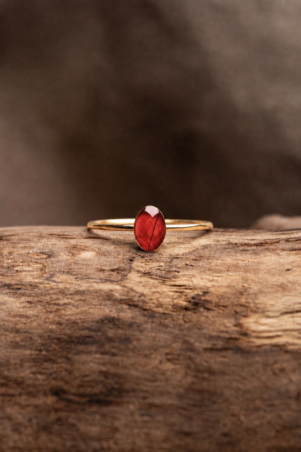 Bougainvillea Stacking Ring Gold