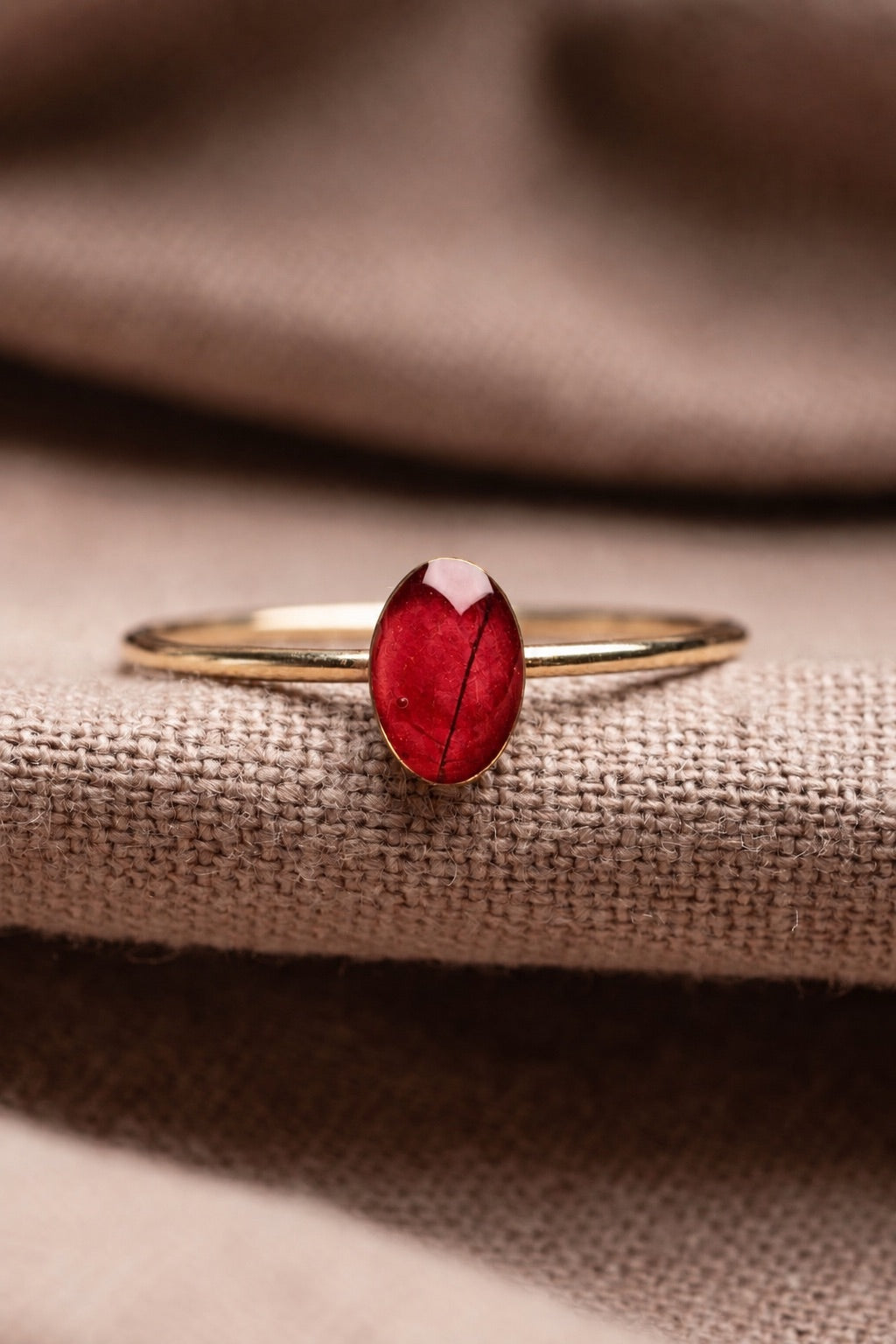 Bougainvillea Stacking Ring Gold