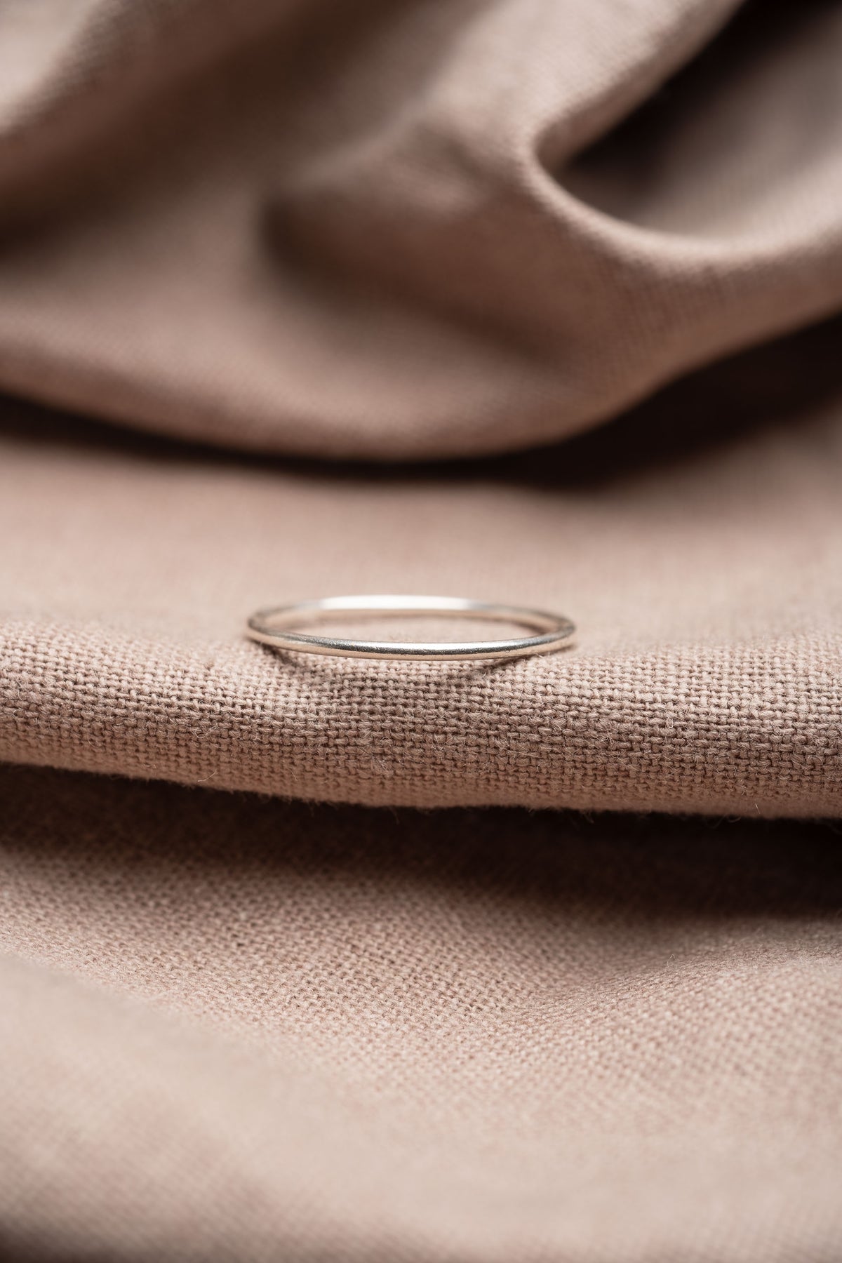 Plain Stacking Accent Ring Silver