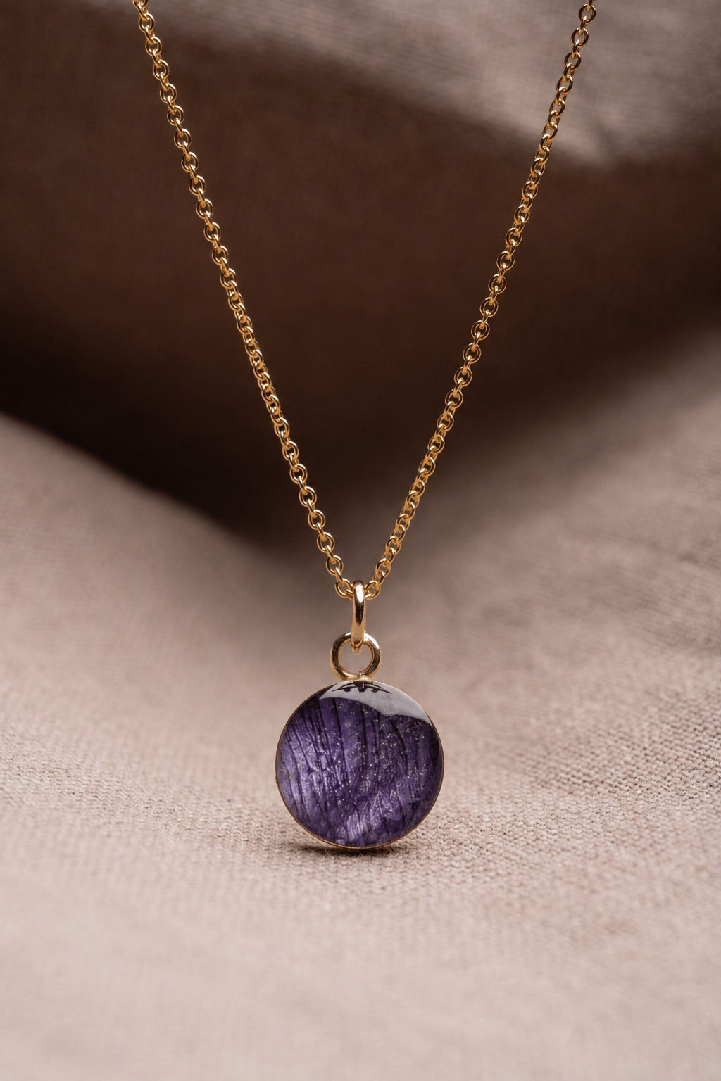 Tulip Round Necklace Gold