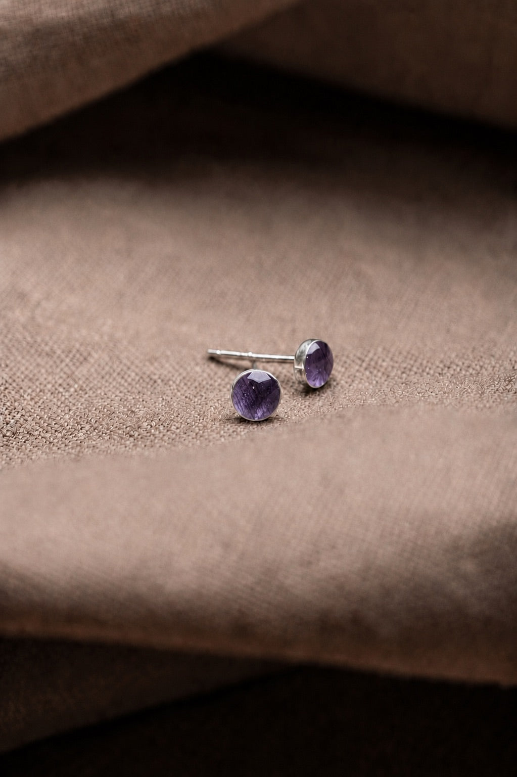 Tulip Stud Earrings Silver