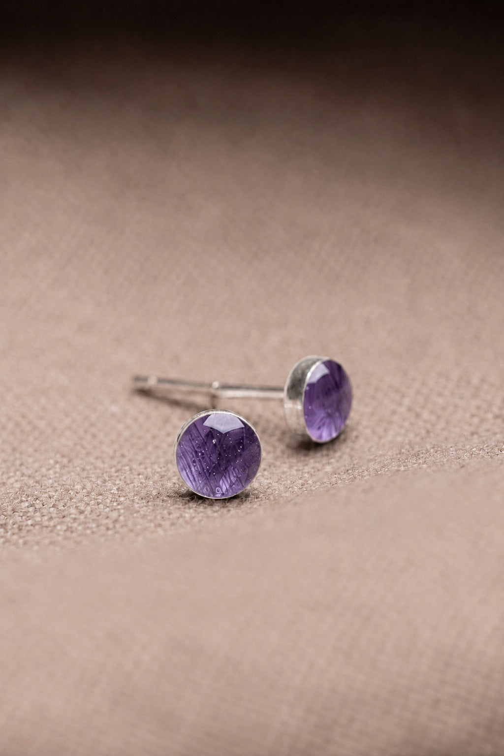 Tulip Stud Earrings Silver