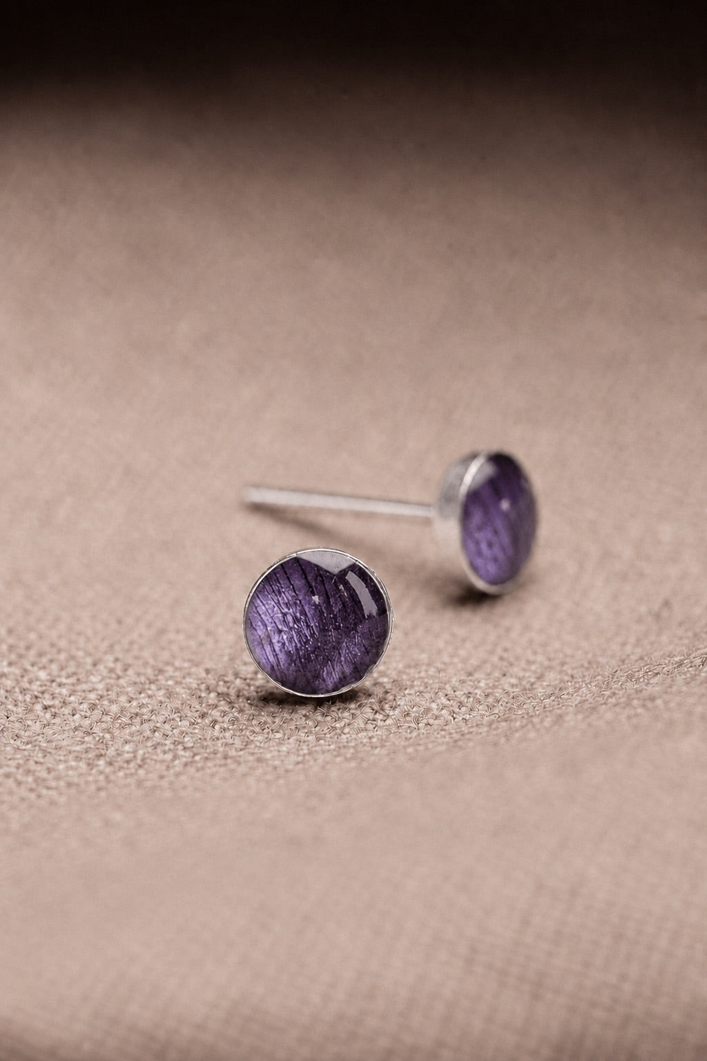Tulip Stud Earrings Silver