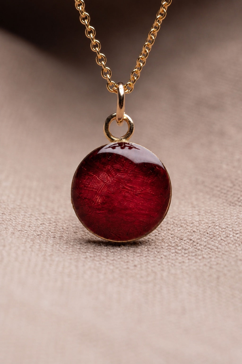 Tulip Round Necklace Gold