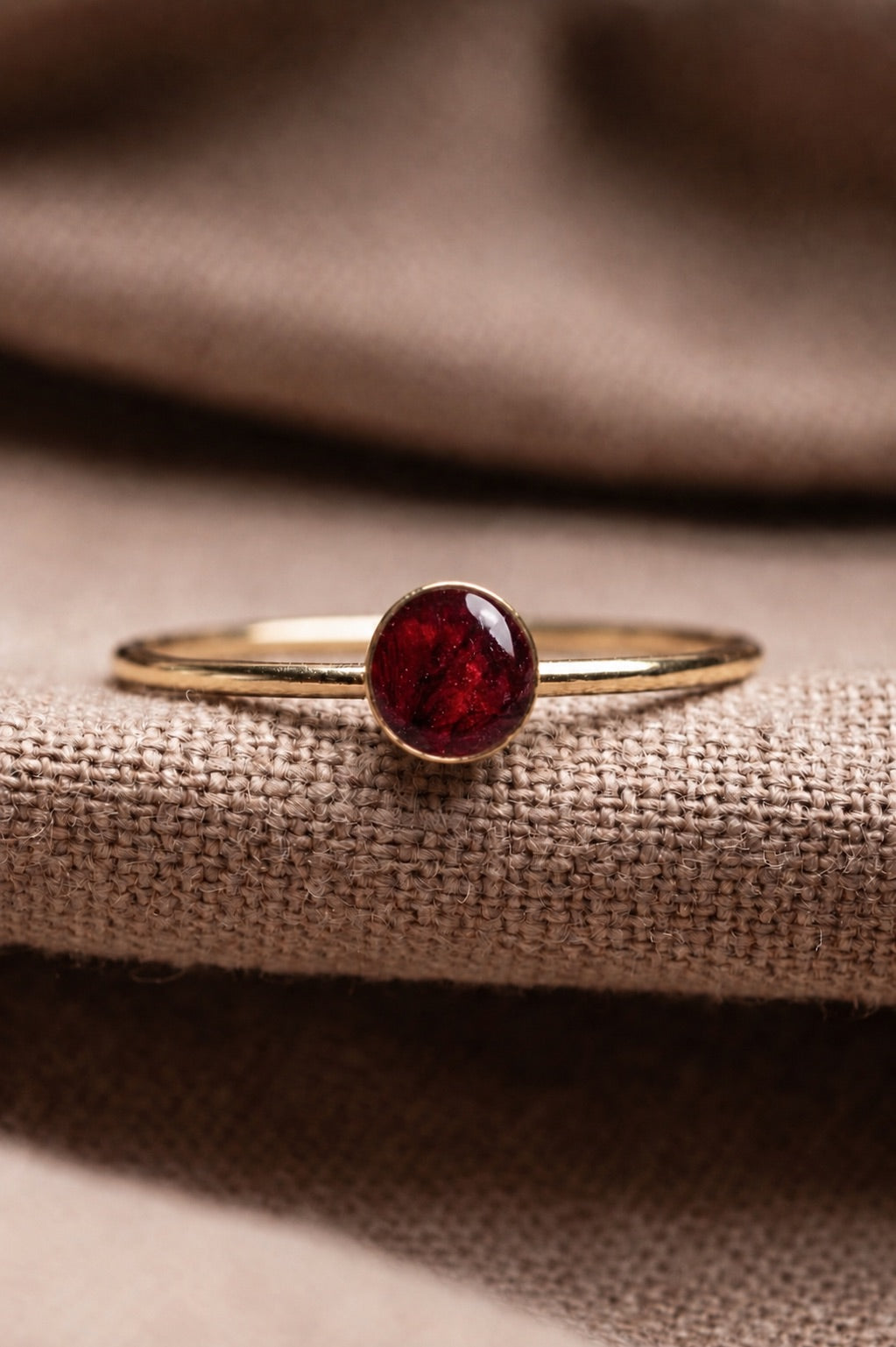 Tulip Stacking Ring Gold