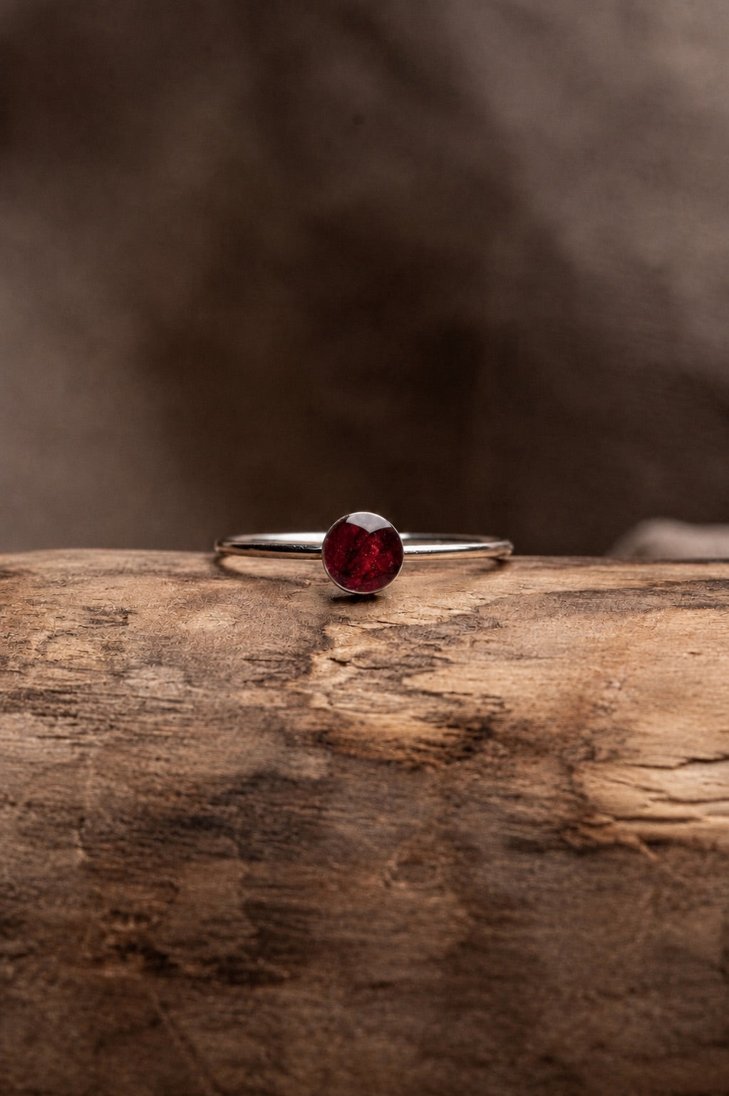 Tulip Stacking Ring Silver