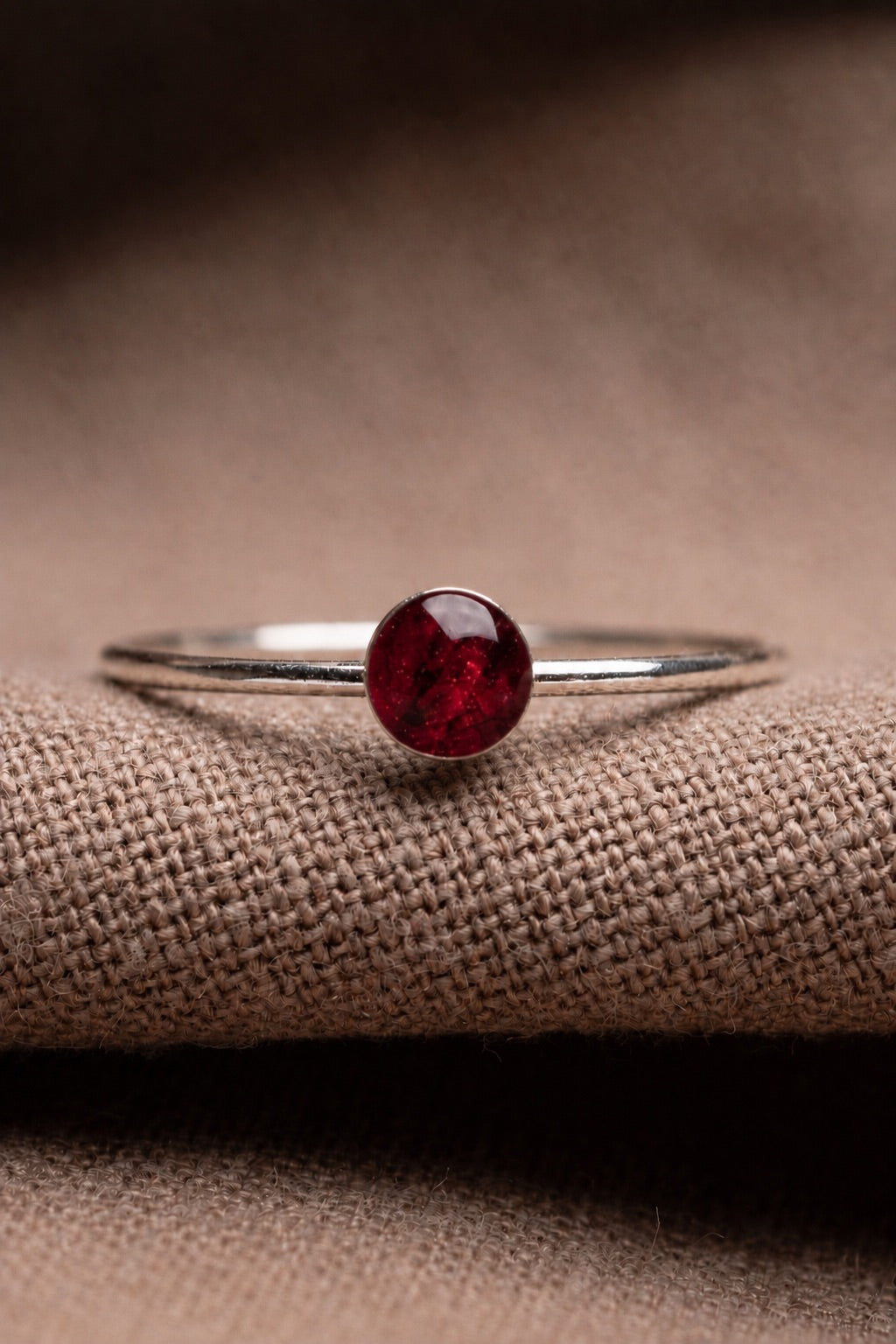 Tulip Stacking Ring Silver
