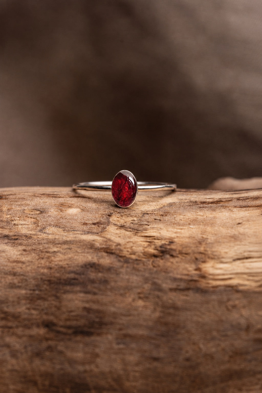 Tulip Stacking Ring Silver