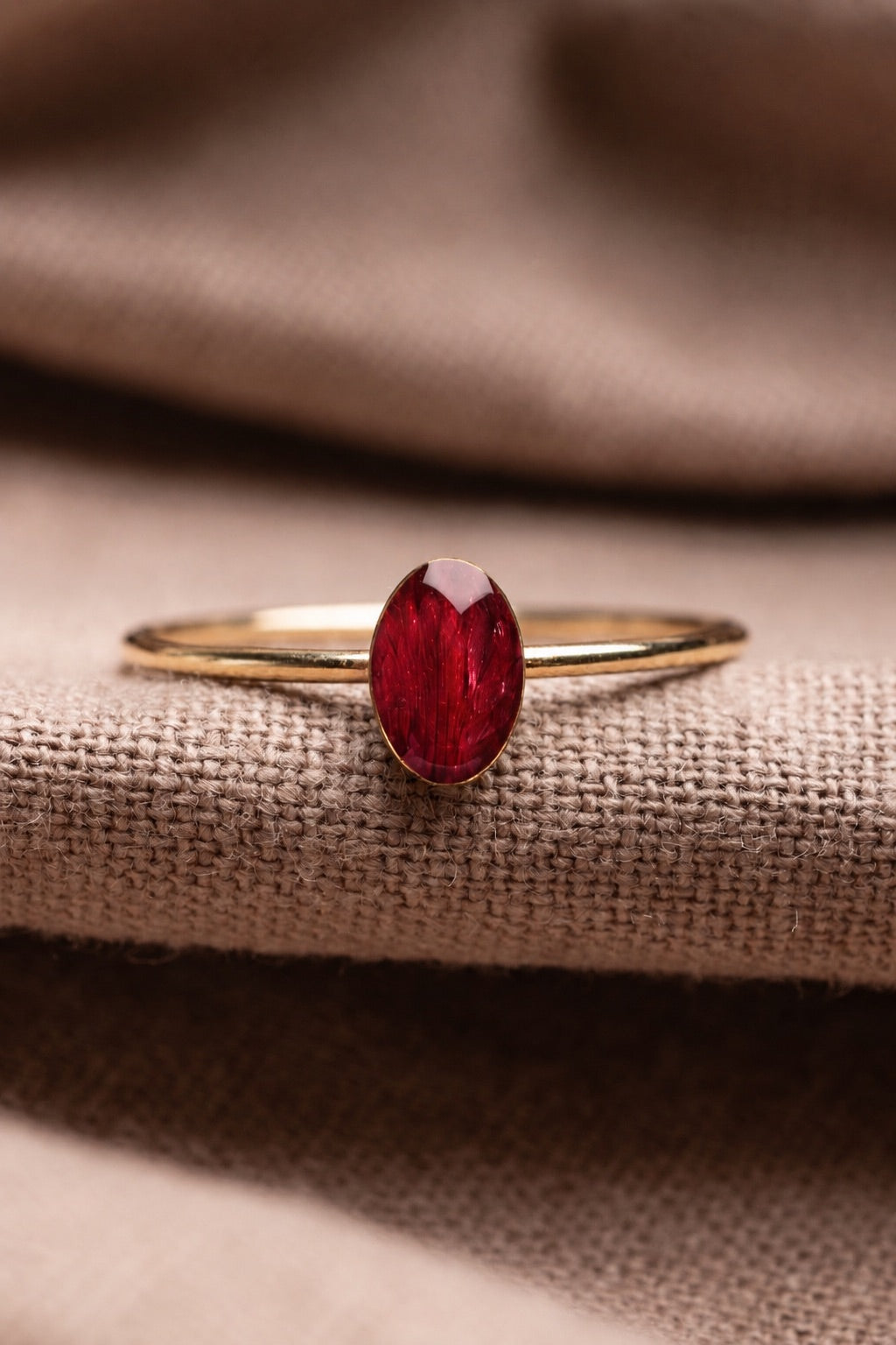Tulip Stacking Ring Gold