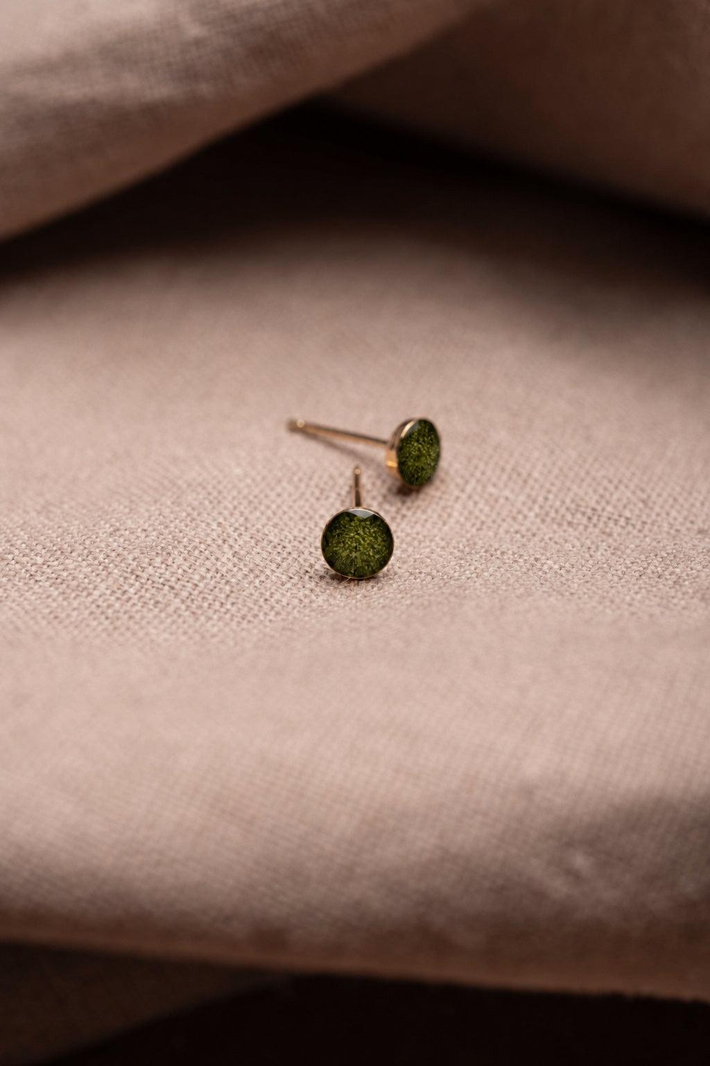 Sage Stud Earrings Gold