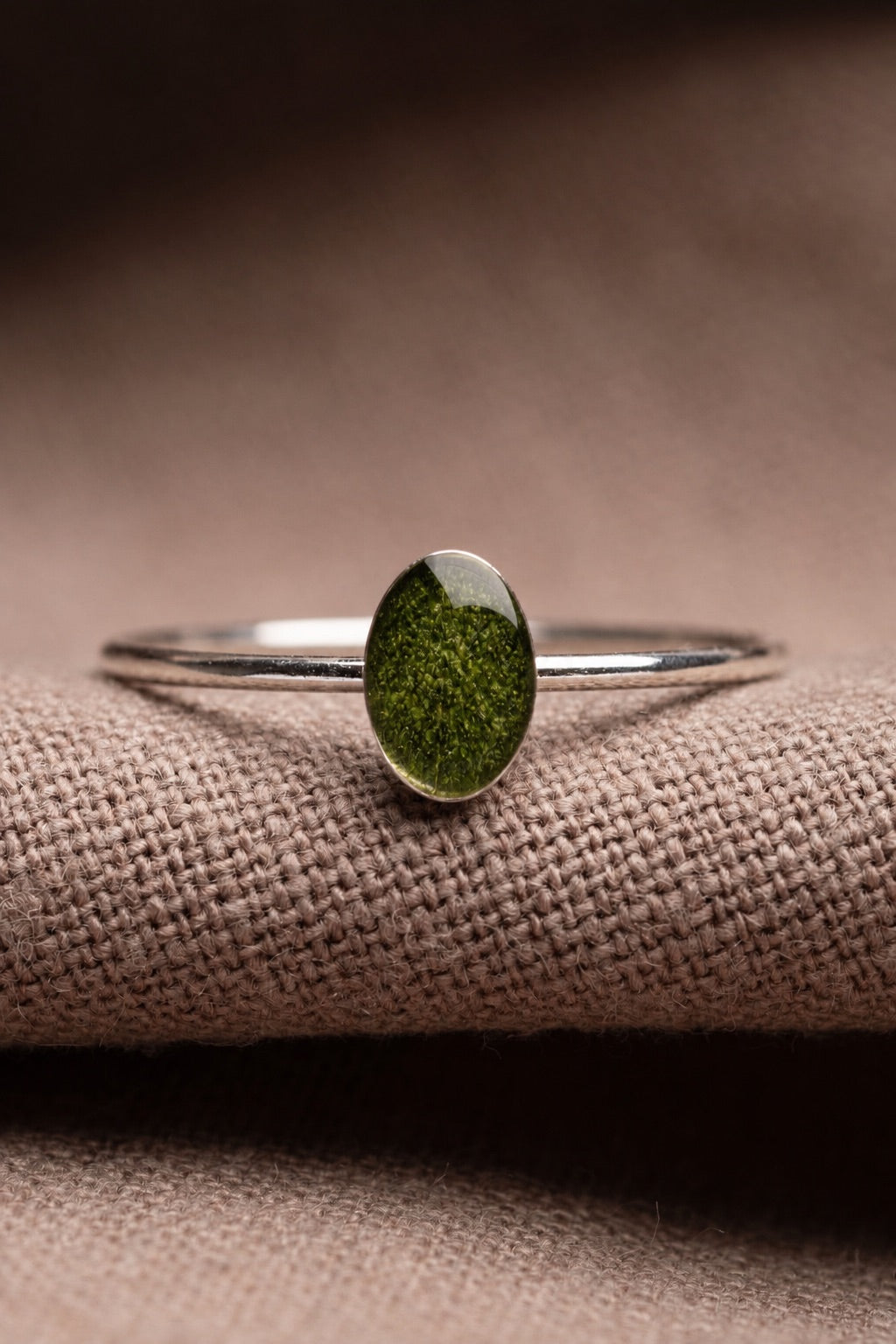 Sage Stacking Ring Silver