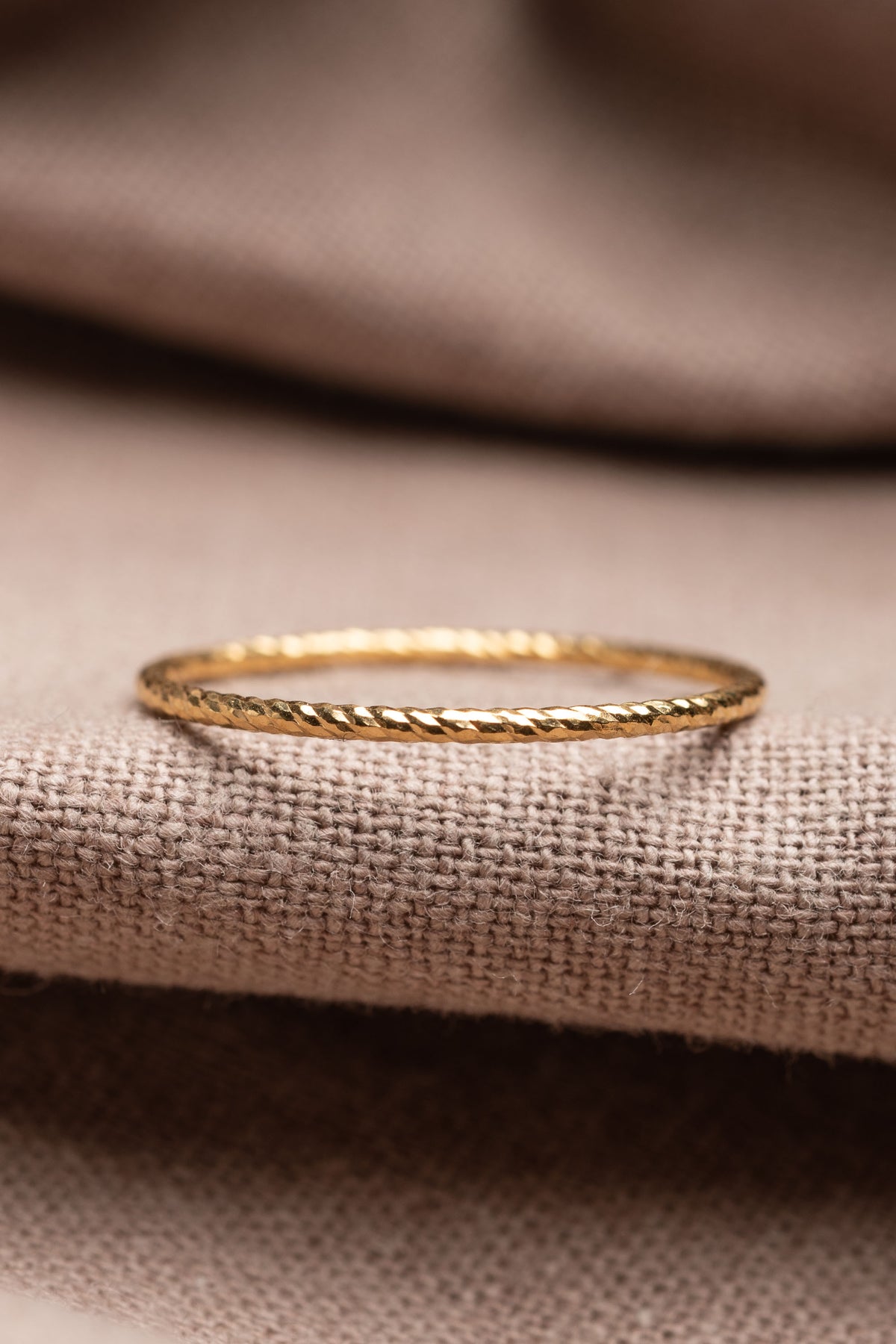 Sparkle Stacking Accent Ring Gold