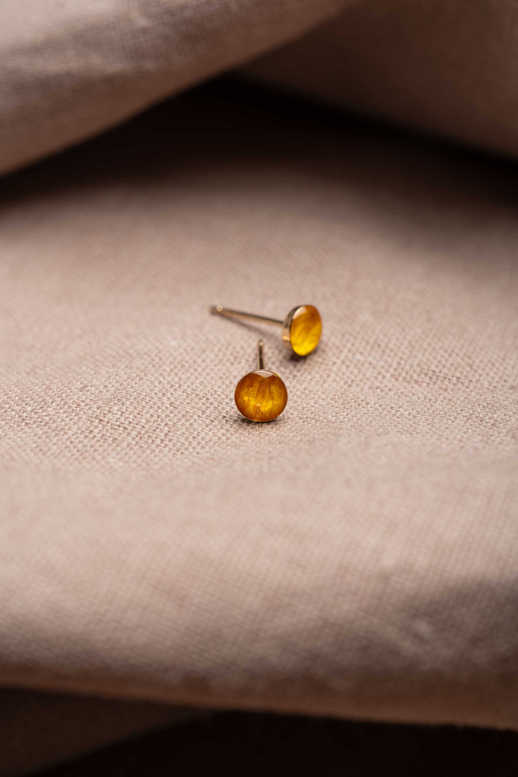 Sunflower Stud Earrings Gold