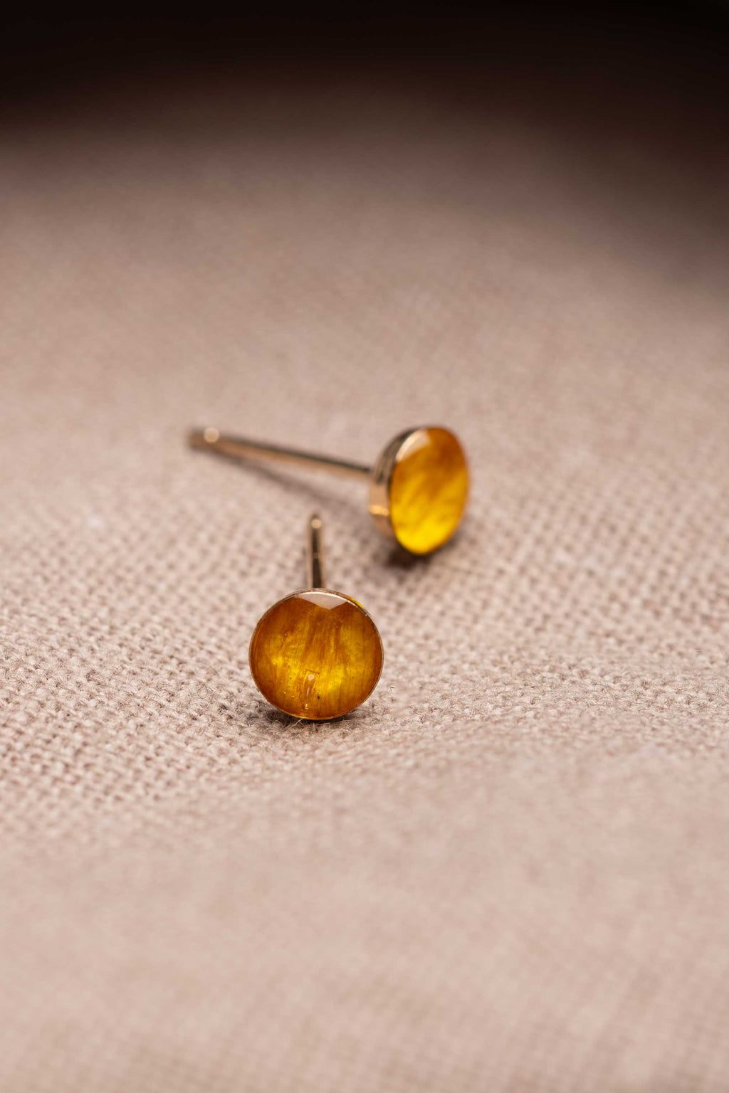 Sunflower Stud Earrings Gold