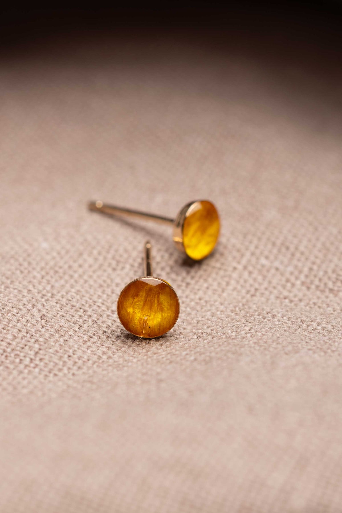 Sunflower Stud Earrings Gold