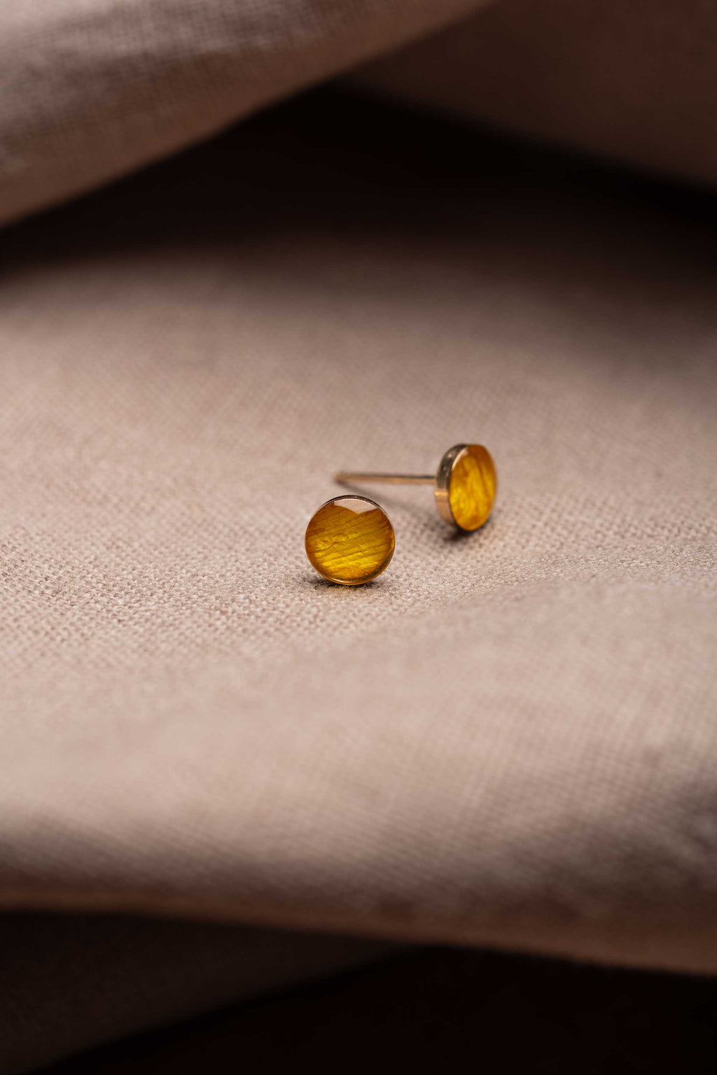 Sunflower Stud Earrings Gold