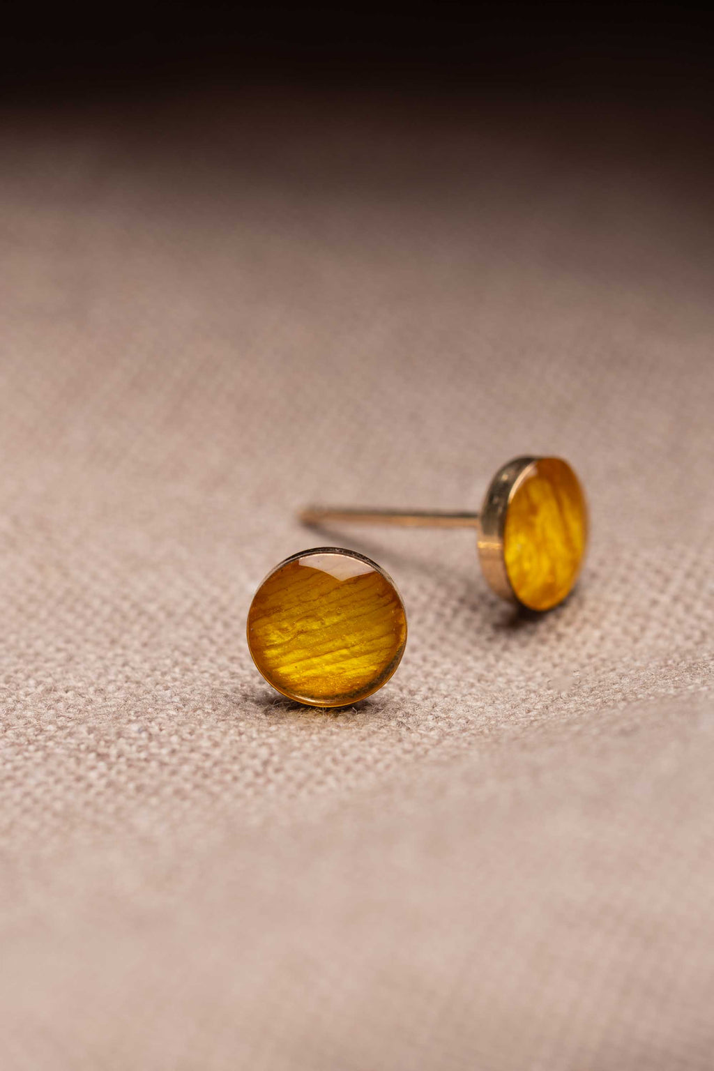 Sunflower Stud Earrings Gold