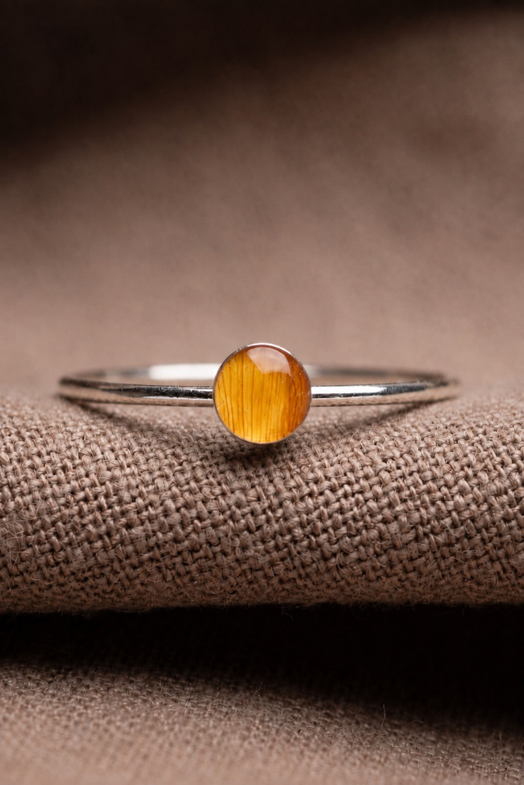 Sunflower Stacking Ring Silver