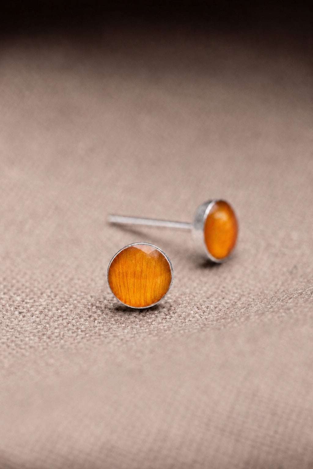 Sunflower Stud Earrings Silver