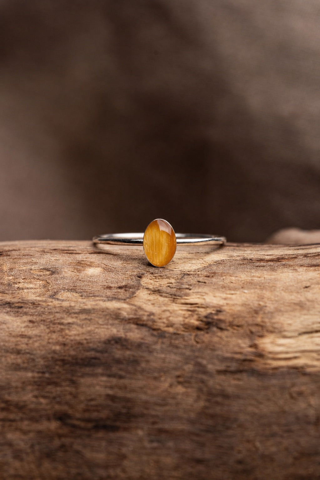 Sunflower Stacking Ring Silver