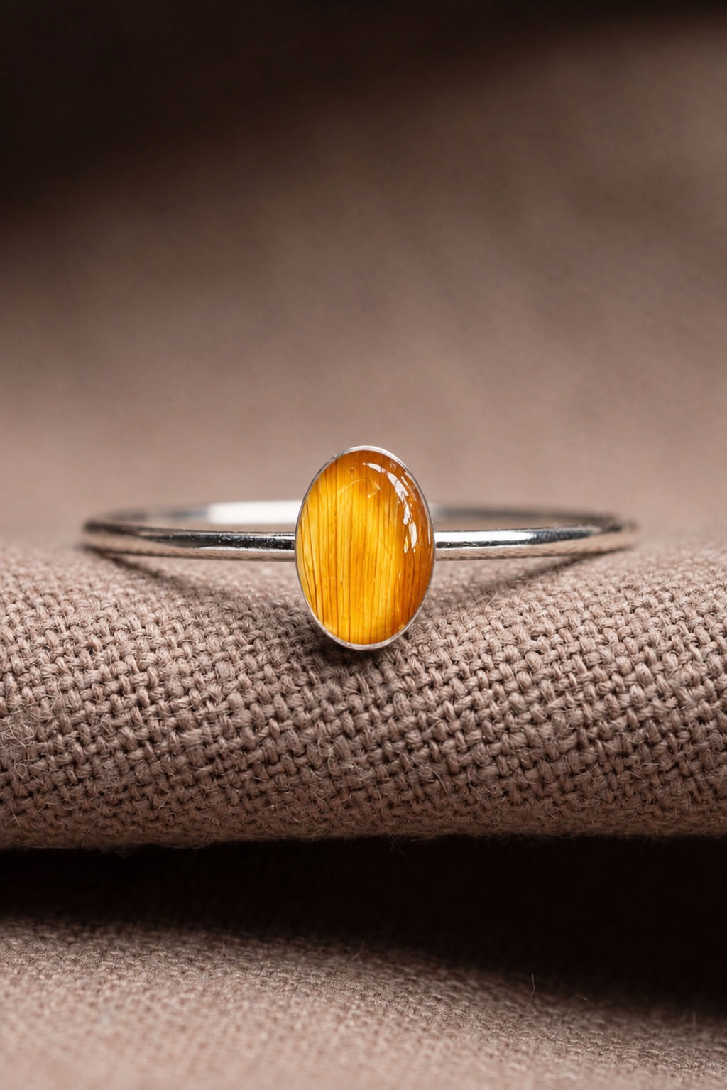 Sunflower Stacking Ring Silver