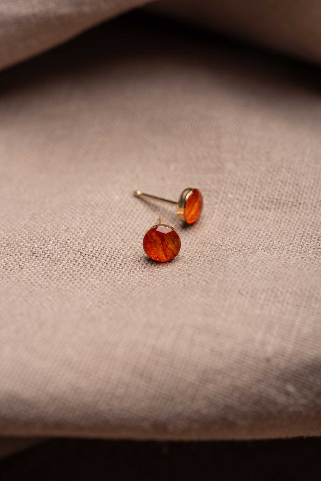 Tiger Lily Stud Earrings Gold