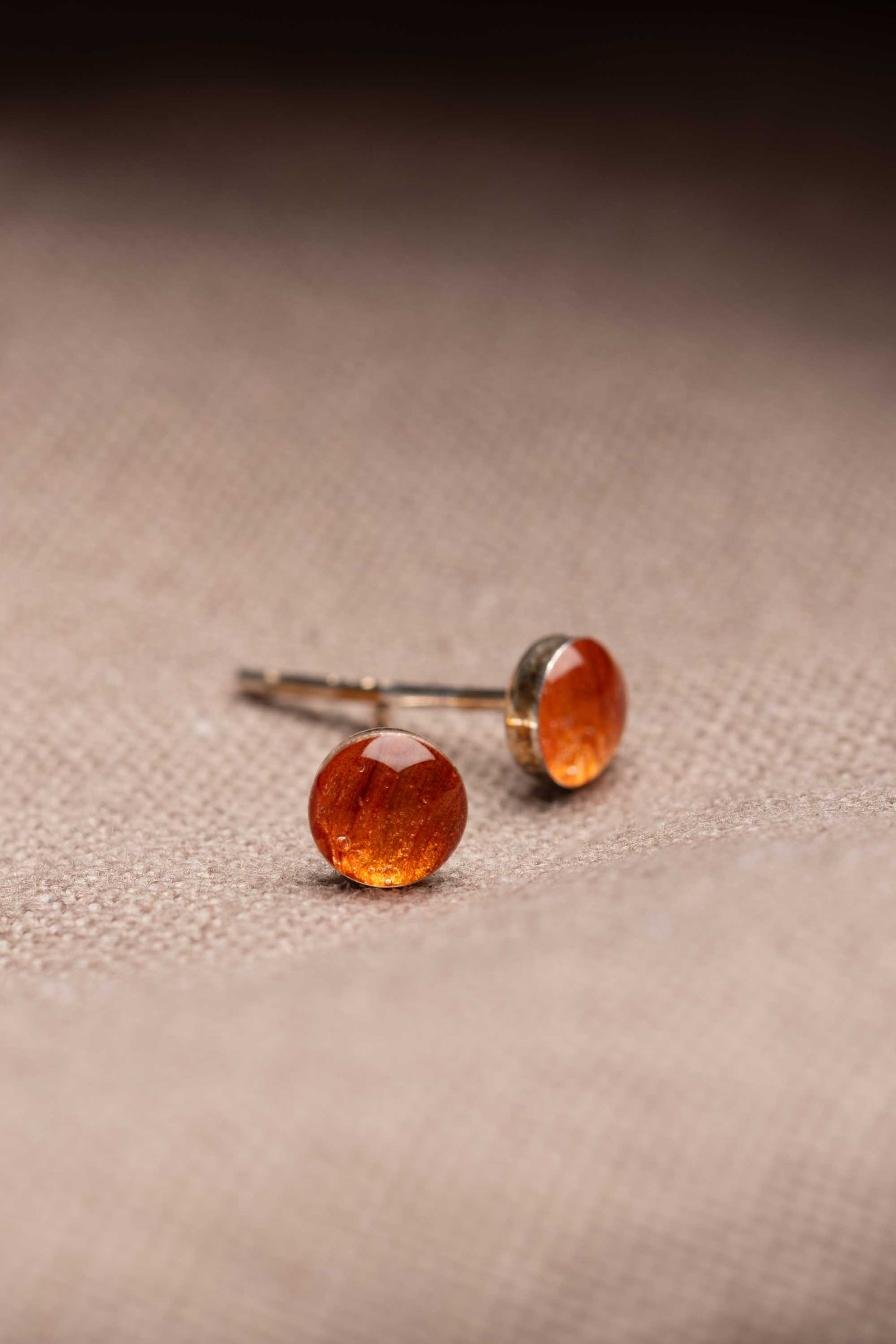 Tiger Lily Stud Earrings Gold