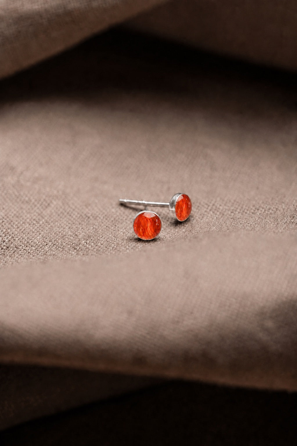 Tiger Lily Stud Earrings Silver