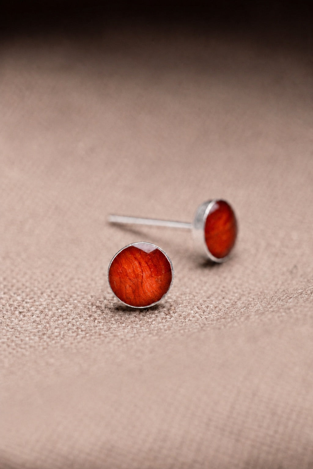 Tiger Lily Stud Earrings Silver