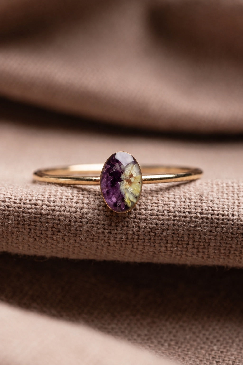 Violet Stacking Ring Gold