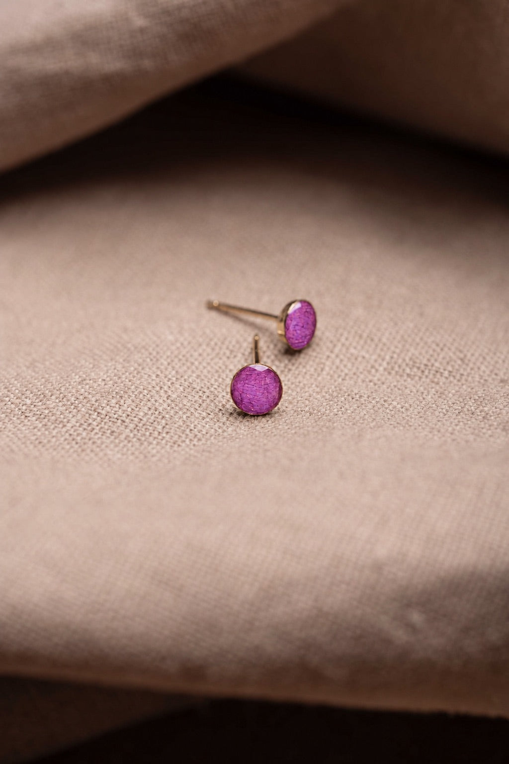 Wild Rose Stud Earrings Gold