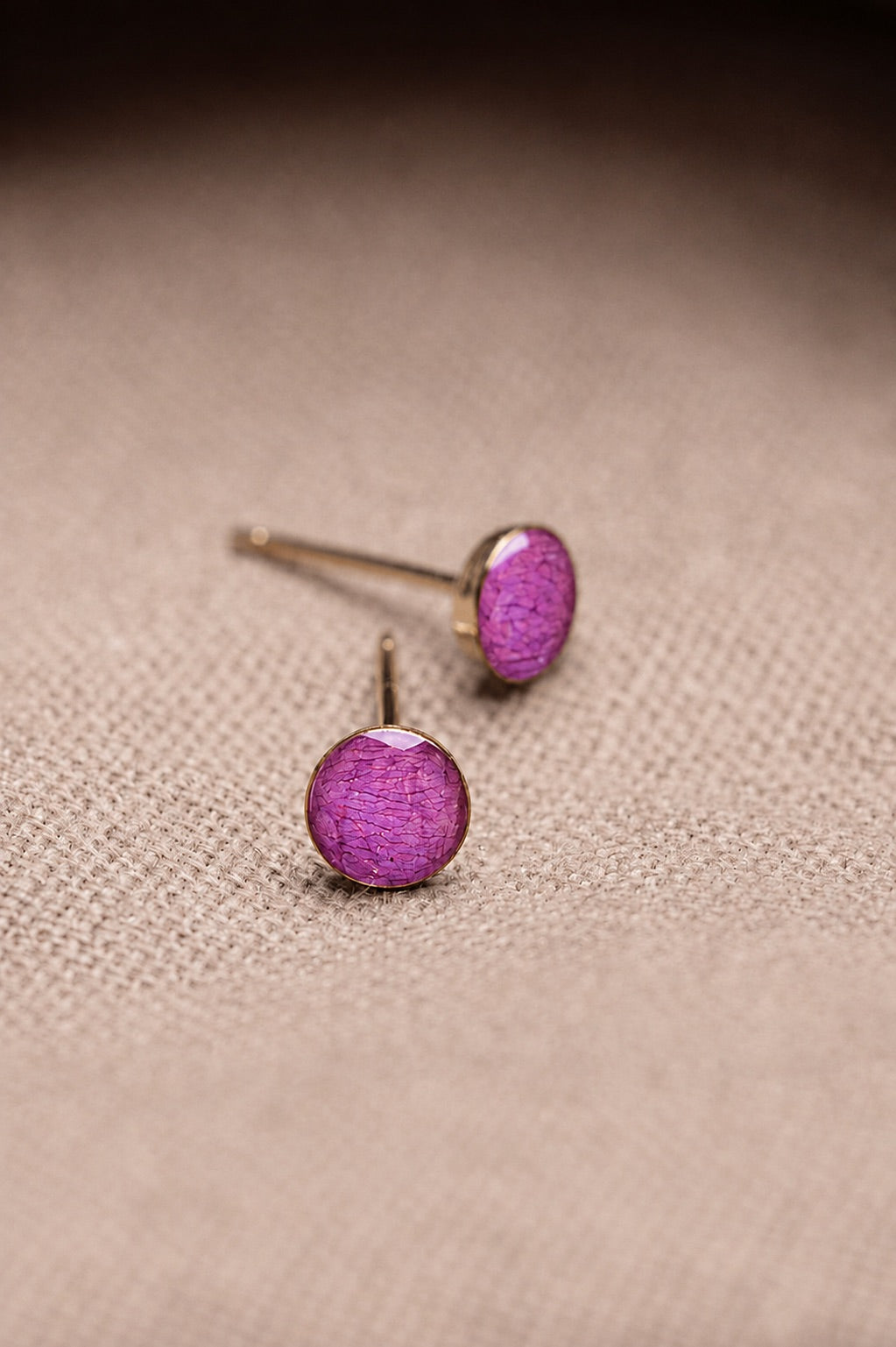 Wild Rose Stud Earrings Gold