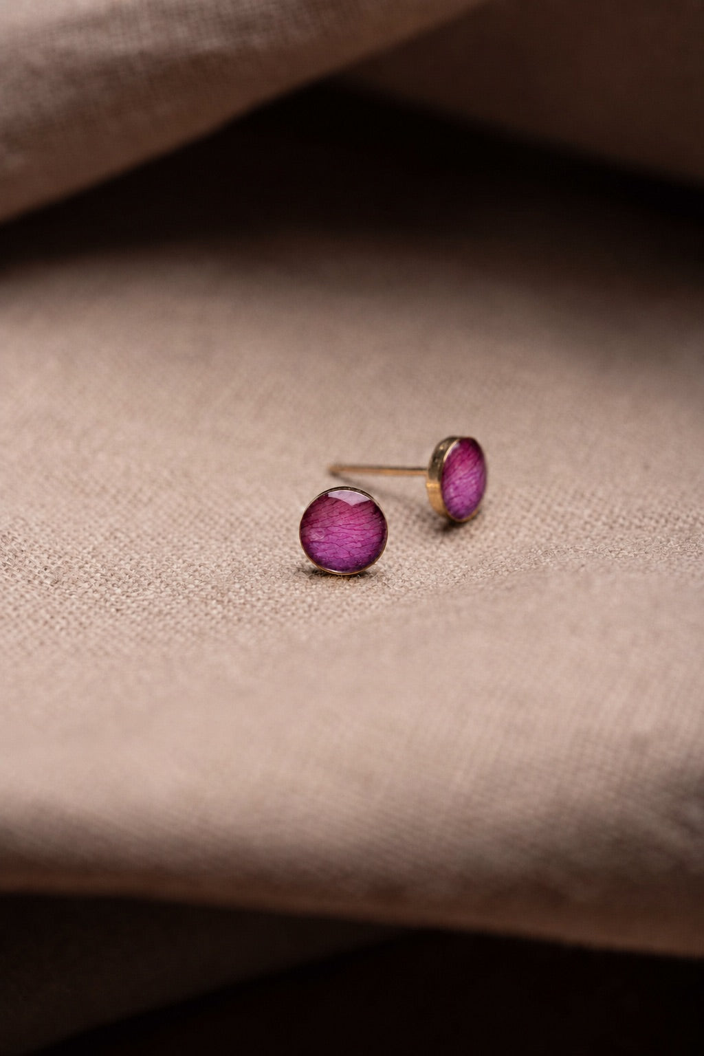 Wild Rose Stud Earrings Gold