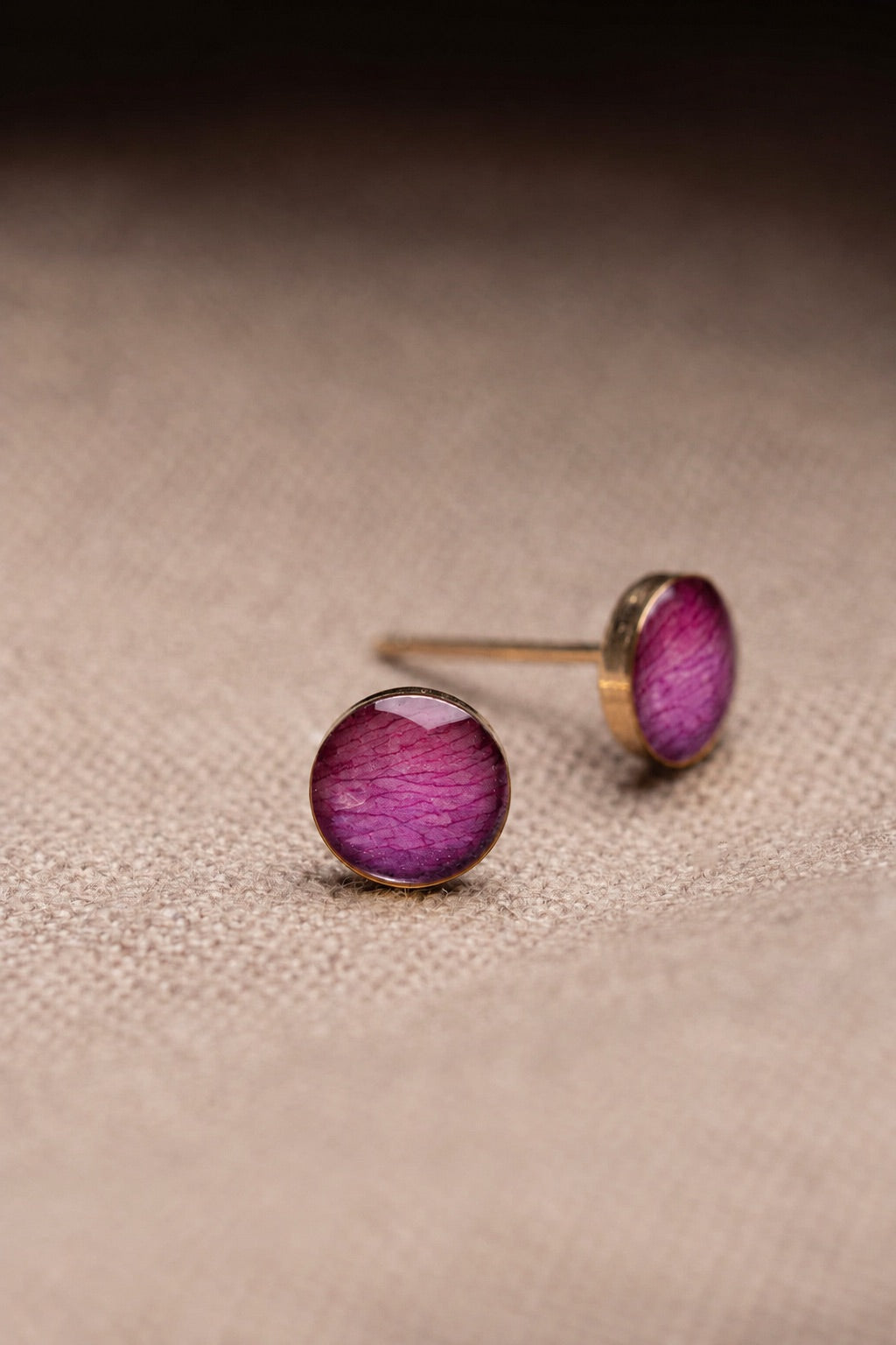Wild Rose Stud Earrings Gold