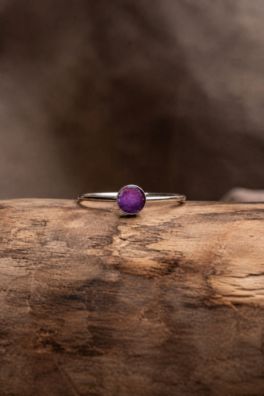 Wild Rose Stacking Ring Silver
