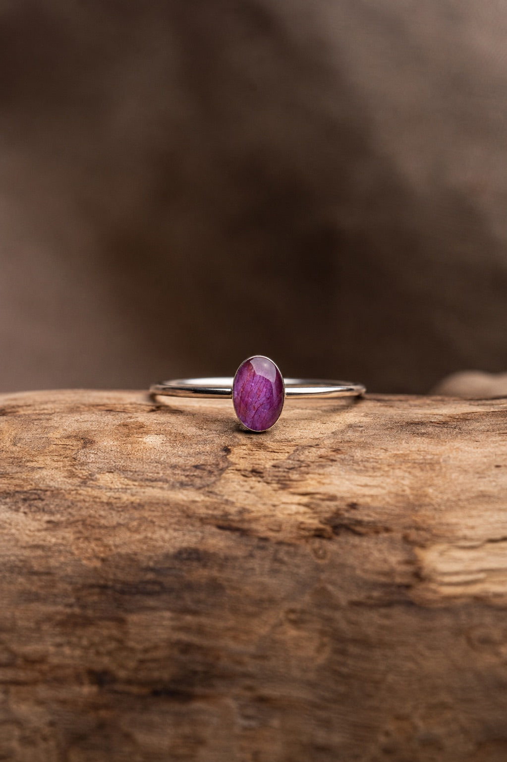 Wild Rose Stacking Ring Silver